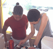 Photo-diary: Jo-jo getting a lesson